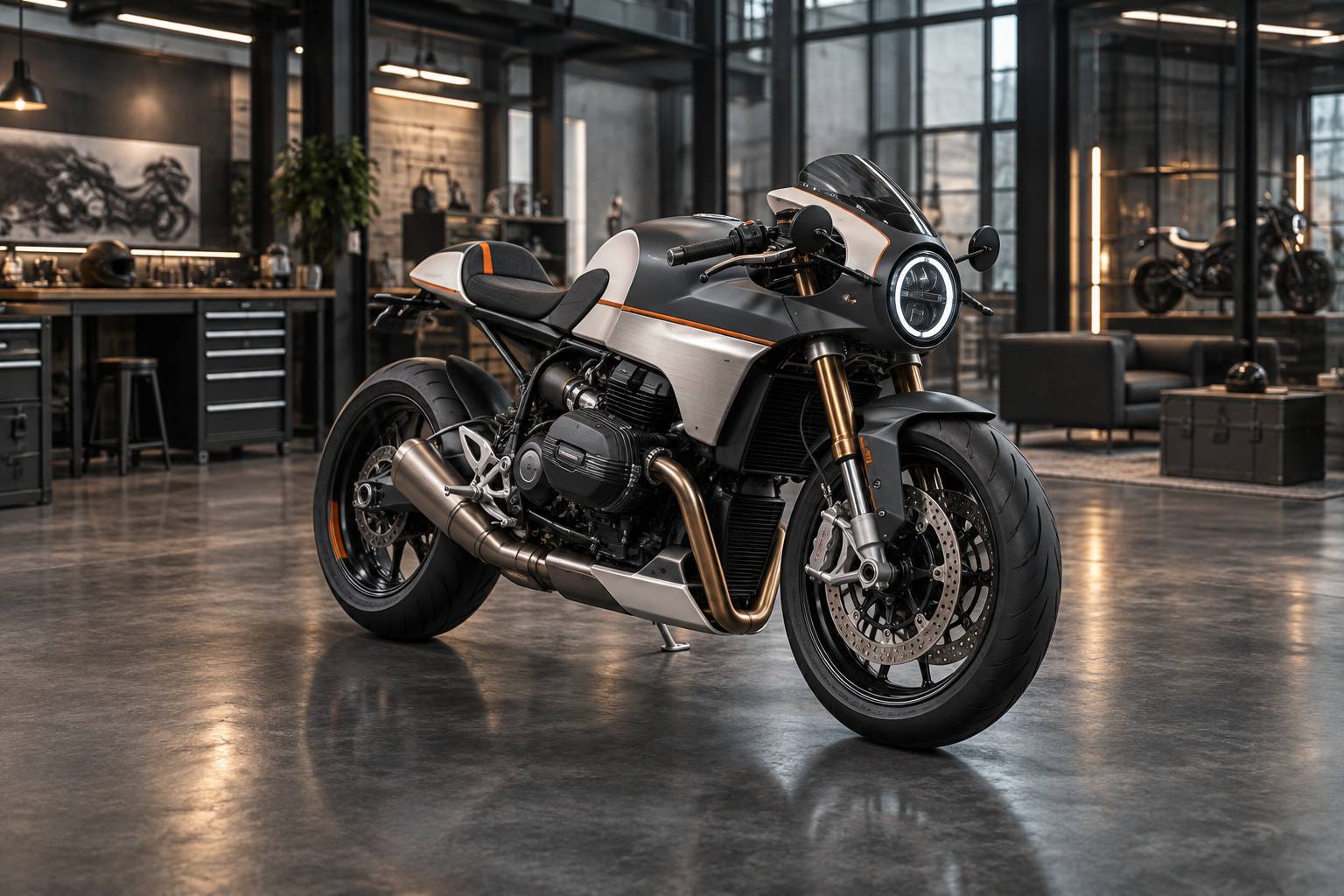 Illustration éditoriale du sujet : 000 € : Découvrez le tarif de lancement de la toute première moto Aston Martin
