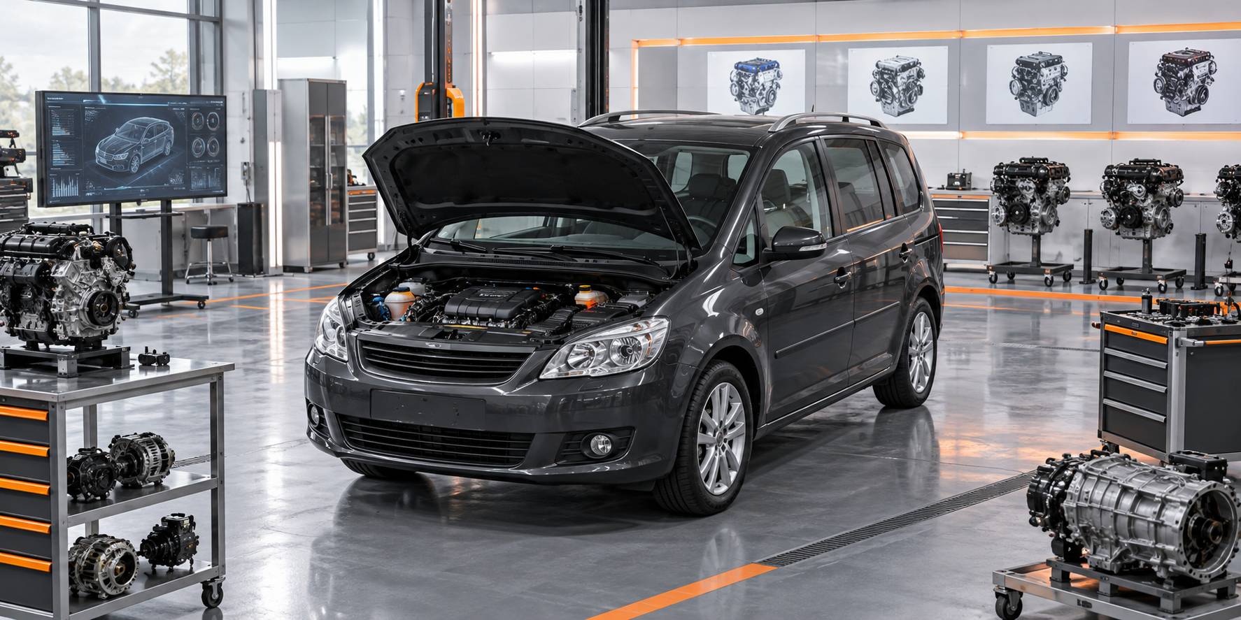 Illustration éditoriale du sujet : Guide complet des fiches techniques du Renault Scénic 2 (2008