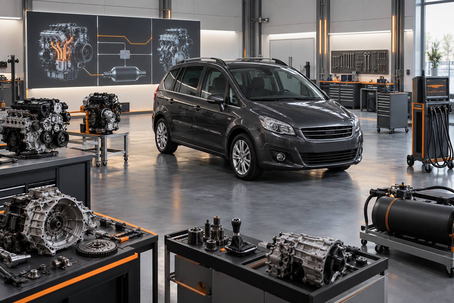 Illustration éditoriale du sujet : Guide complet des fiches techniques du Renault Scénic 2 (2008