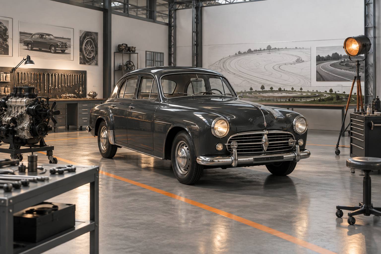 Illustration éditoriale du sujet : La légende de la Simca Aronde : une icône de l'automobile française