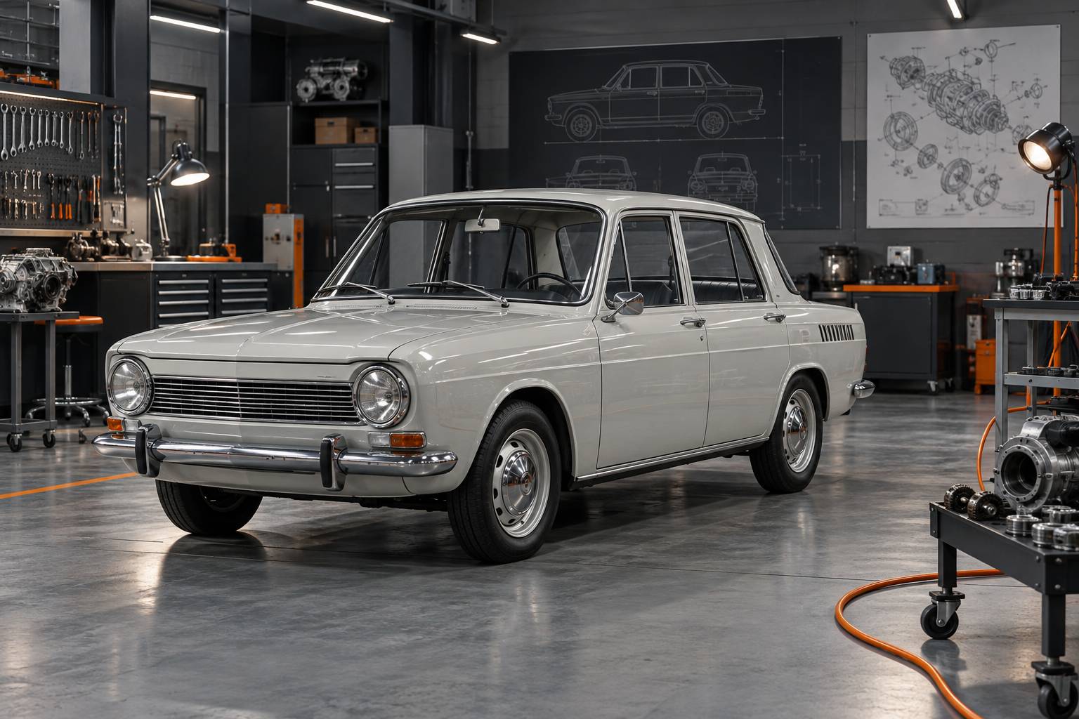 Illustration éditoriale du sujet : Renault 10 (1965-71) : l’histoire méconnue du vilain petit canard de l’automobile