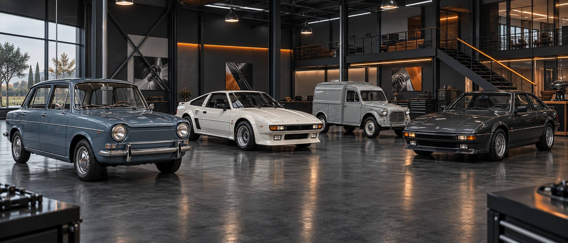 Illustration éditoriale du sujet : Toutes les nouveautés et actualités autour des voitures anciennes Renault