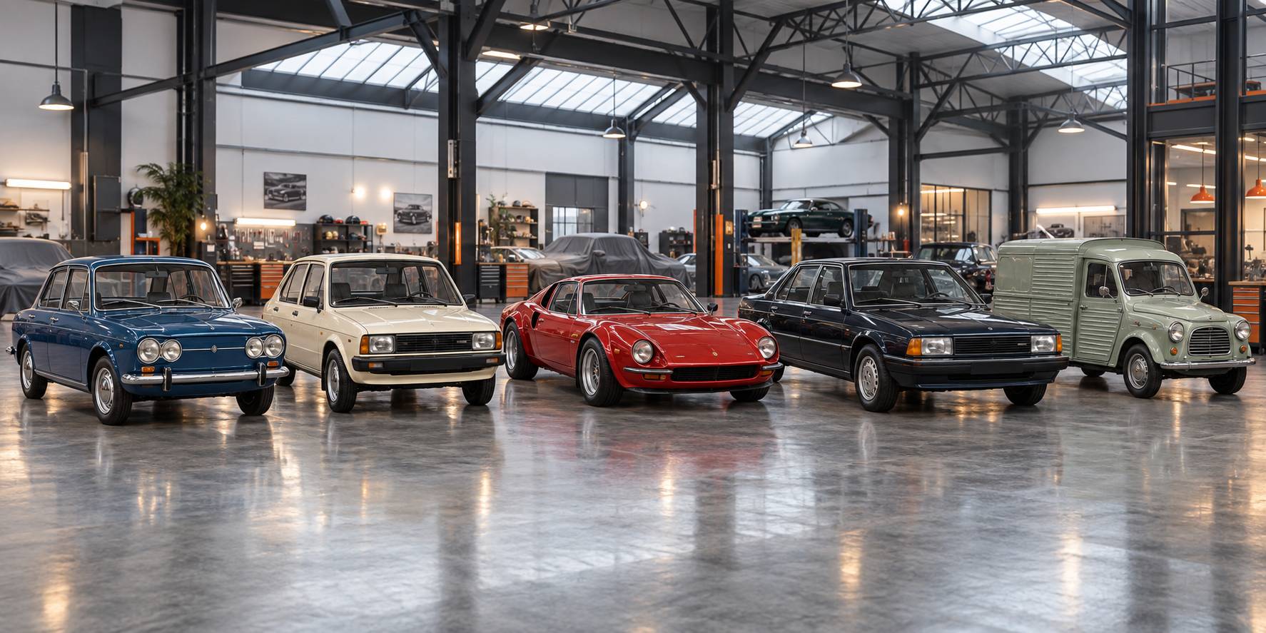 Illustration éditoriale du sujet : Toutes les nouveautés et actualités autour des voitures anciennes Renault