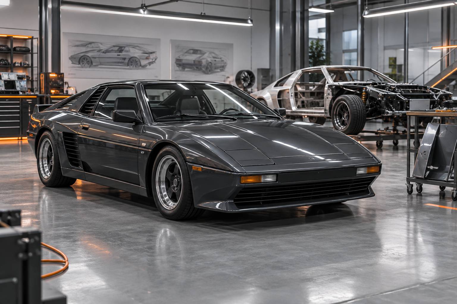 Illustration éditoriale du sujet : Venturi, icône française des supercars, célèbre 40 ans d'innovation et de performance
